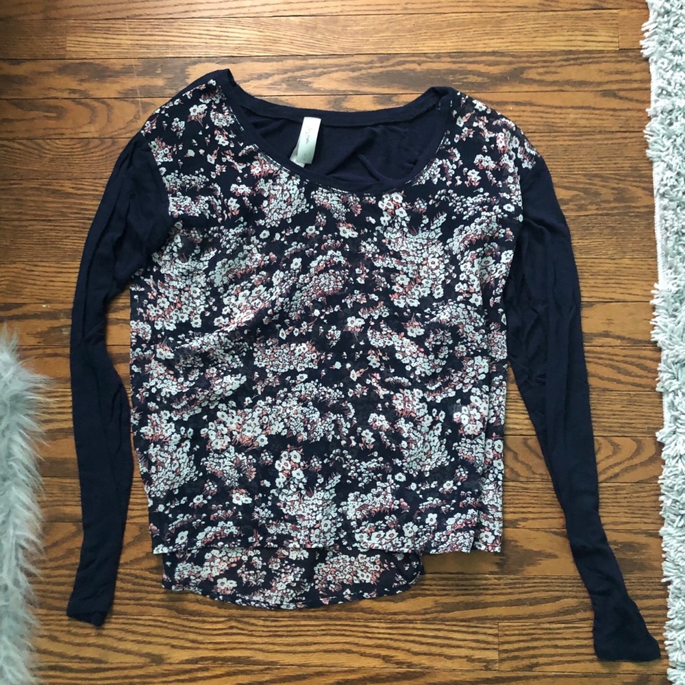 Sheer Floral Shirt